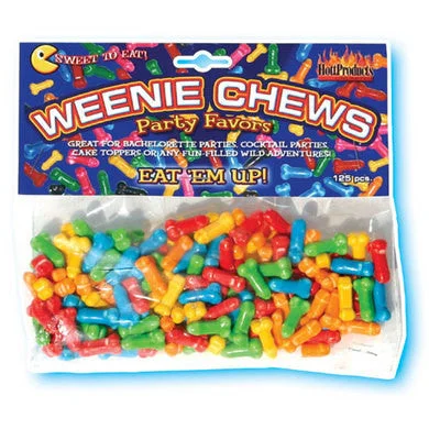 vibrating ring accessories-Weenie Chews - Multi Flavor Assorted Penis Shaped Candy