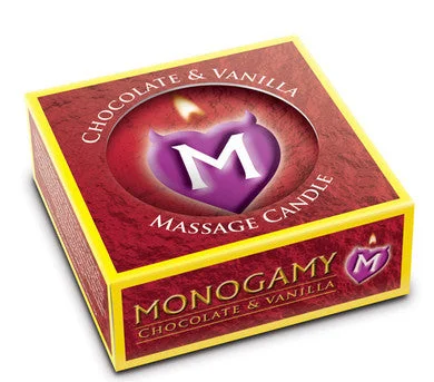 lubricant for telescope mounts-Monogamy Small Massage Candle - Passionate - Chocolate And Vanilla