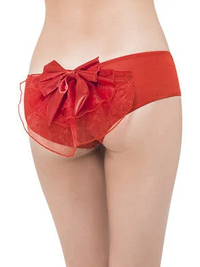 orgasmic gel accessories-Burlesque Panties - Red