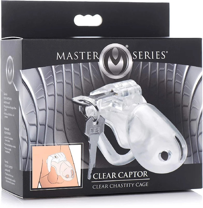 stimulating anal accessories-MS Clear Captor Chastity Cage -Large