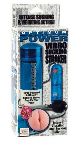 Pocket masturbator toy-Optimum Power Vibro Sucking Stroker Masturbator