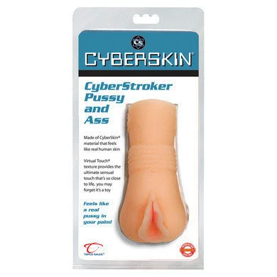 Textured male sleeve masturbator-Cyberstroker Pussy And Ass - Natural