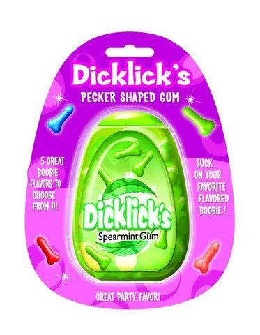 sexual wellness accessories-Dicklick's Pecker Shaped Gum - Spearmint