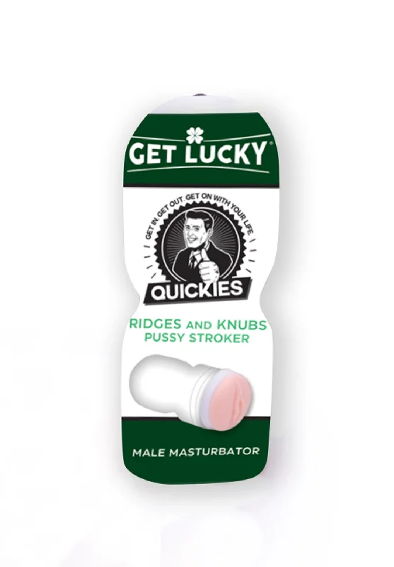 Manual device masturbator-Get Lucky Quickies Ridges and Knubs Pussy Stroker