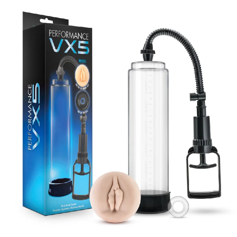 Pleasure device masturbator-Performance By Blush® | VX5 Male Enhancement Clear/Black Pump