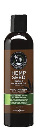 lubricant for lawn mowers-Naked In The Woods Hemp Seed Body And Massage Oil- 8 oz.