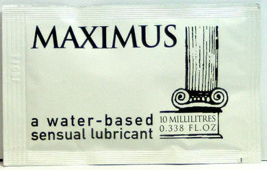 lubricant for shovels-Maximus Sachets 10ml - 100 Pieces Bag