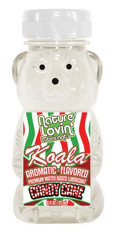 lubricant for laptop hinges-Koala Candy Cane Flavored Lubricant - 6 oz.