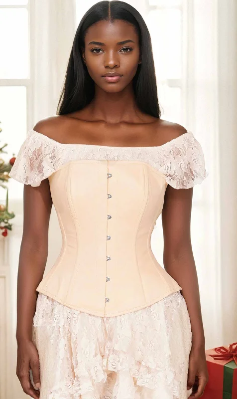 corset for casual style-Edwardian Long Line Cotton Corset (ELC-401)