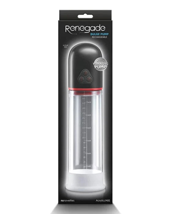 anal insertion beads accessories-Renegade ''Bulge'' Vibrating Pump -Black