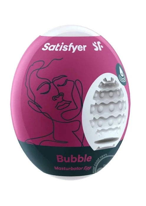 Textured masturbator interior-Satisfyer Masturbator Eggs -Various (Sold Separately)